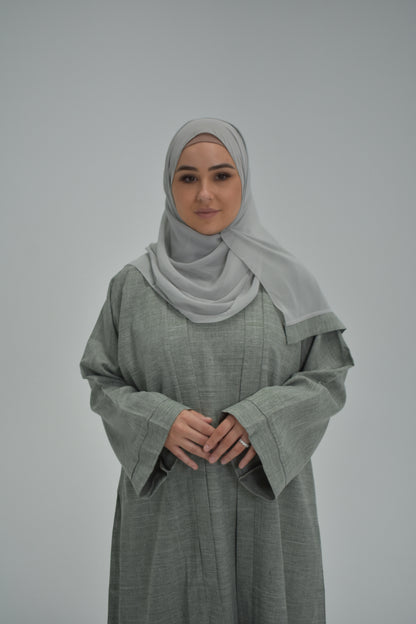 Iman Linen 4 piece Abaya Set