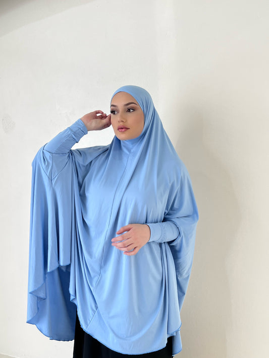 Baby blue Jilbab