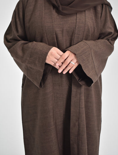 Zayna Linen 4 piece Abaya Set