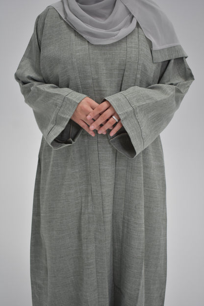 Iman Linen 4 piece Abaya Set