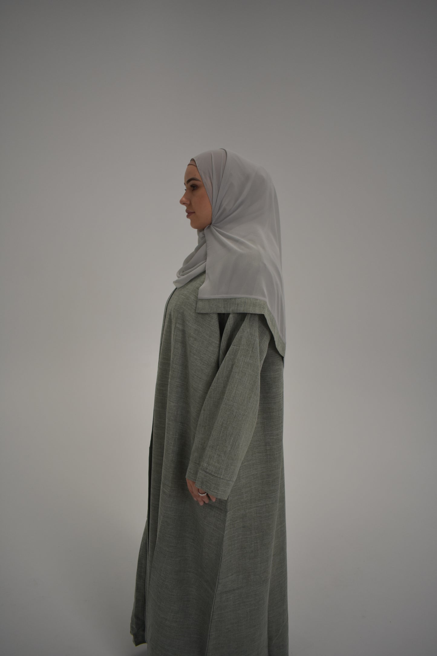 Iman Linen 4 piece Abaya Set