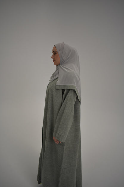 Iman Linen 4 piece Abaya Set