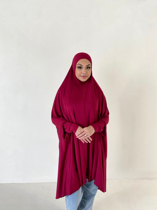 Maroon Jilbab