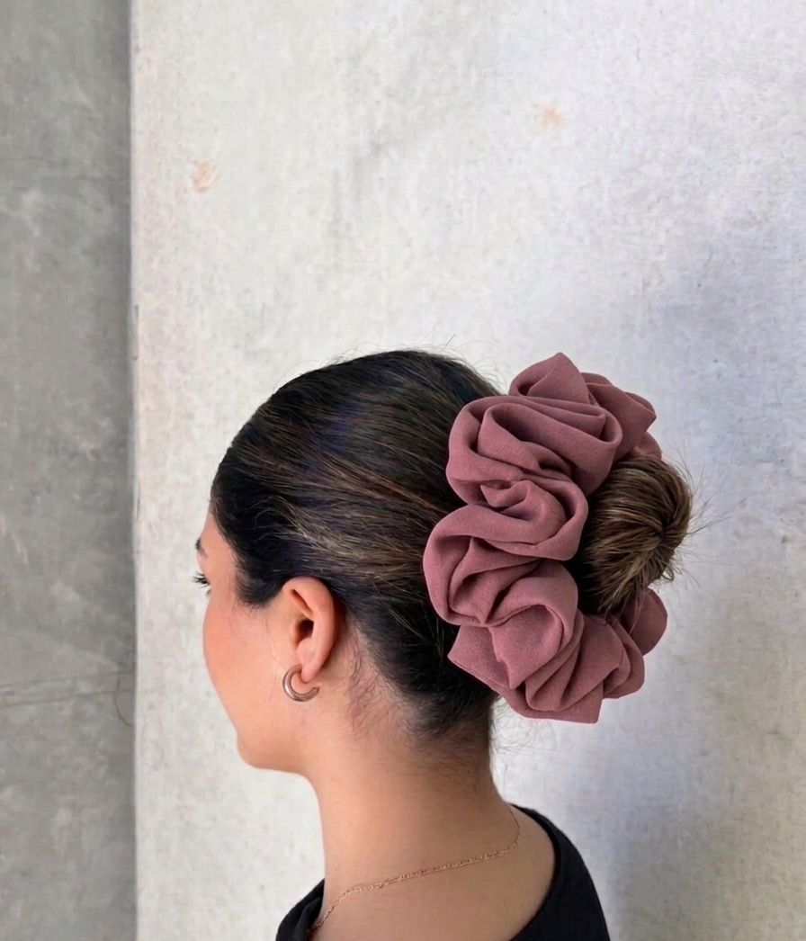 Dusty Rose Scrunchie