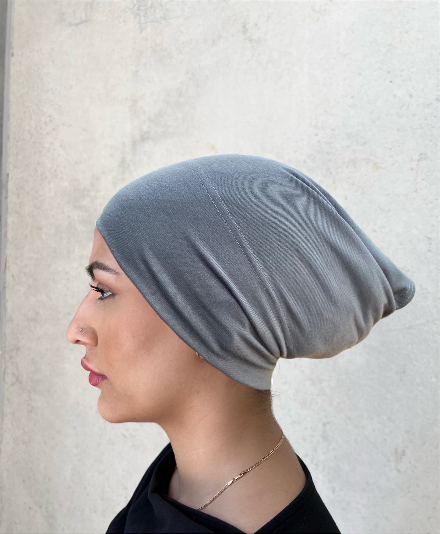 Hadeel- Dark Grey Cotton Undercap