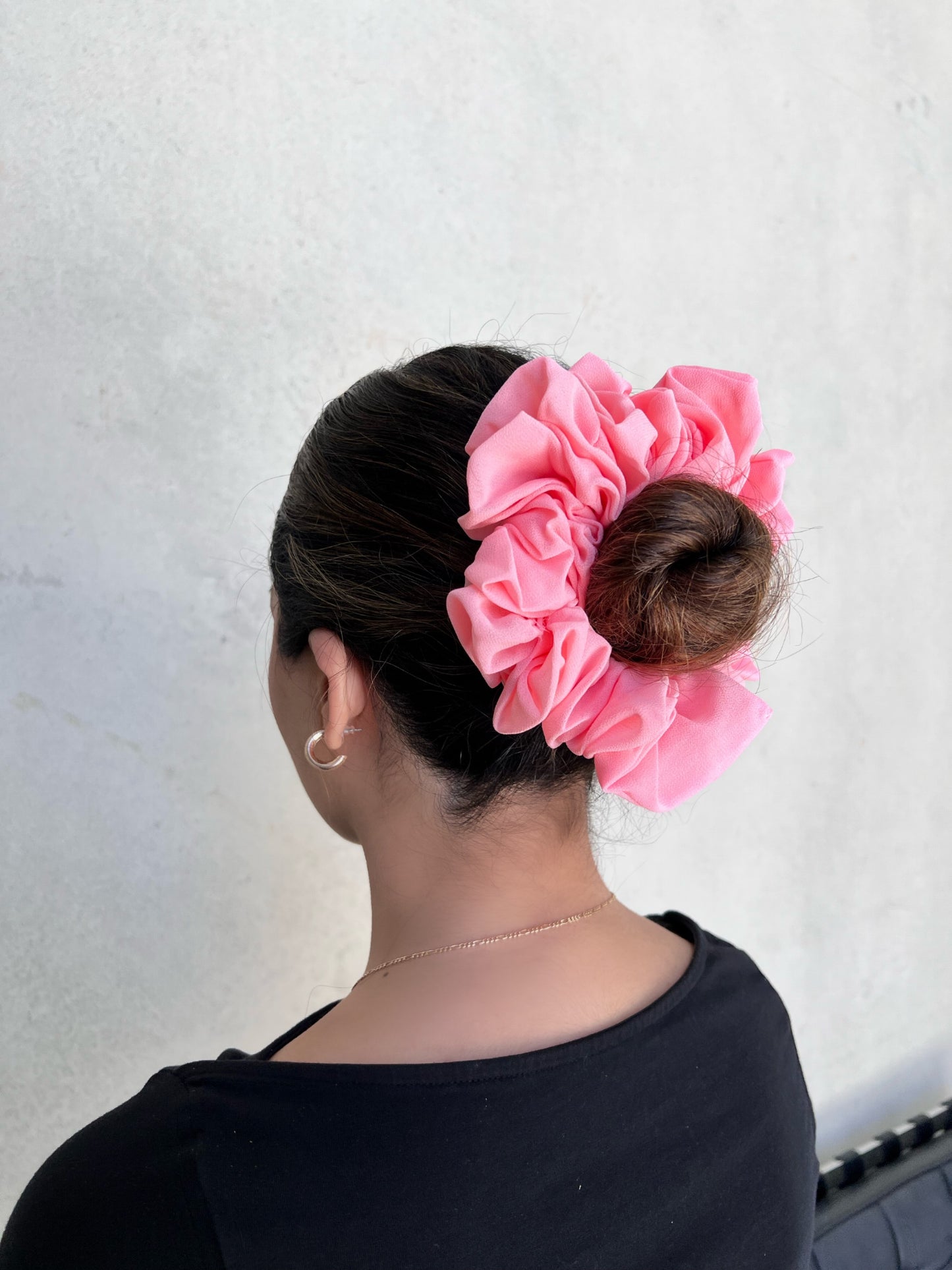 Flamingo Pink Scrunchie