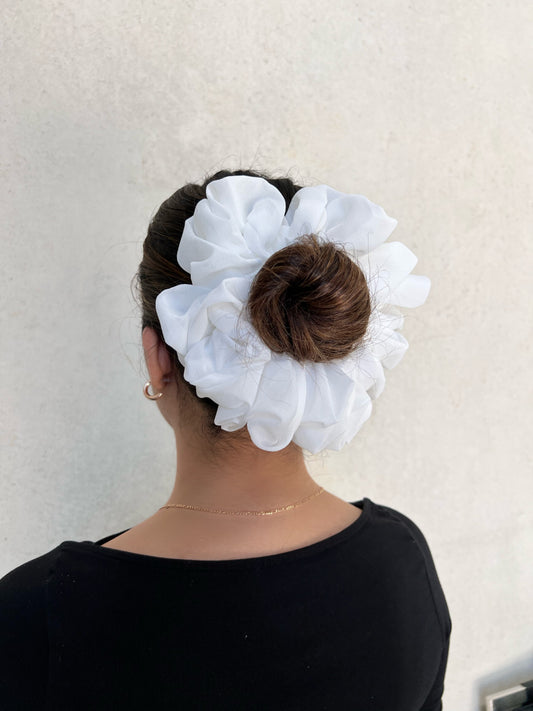 White Scrunchie